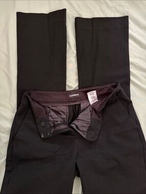 Express Black Straight-Leg Dress Pants